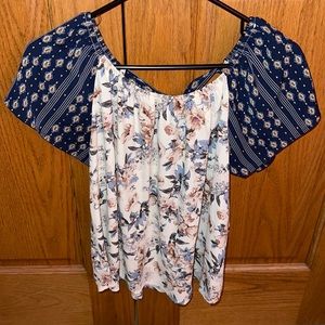 cute blouse from boutique with tie back